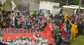 Universitarios bloquearon la entrada a Manizales