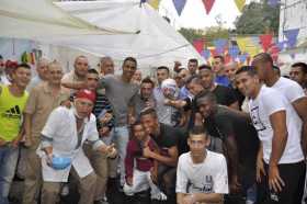 El Once Caldas compartió con los internos de la cárcel La Blanca