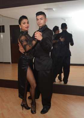 Bailarines de tango 