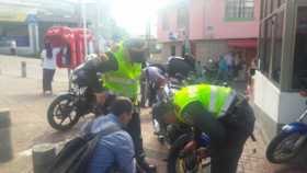 Jornada de marcación de motos. La Policía aseguró que en Manizales recuperó 23 motos y 11 carros en el 2017 y 21 y 18, respectiv