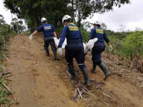 Bomberos transportó el cuerpo