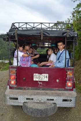 Transporte escolar en Pácora 