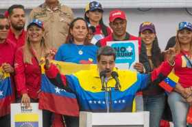 Nicolás Maduro, presidente de Venezuela, durante un acto público en Caracas. 