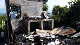 Dos casas afectadas por incendio en Palestina, sector de Galería