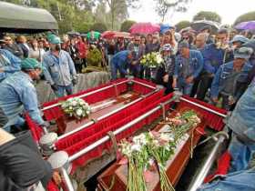 El sepelio de Natalia Jiménez y Rodrigo Monsalve, asesinados en la vía entre Santa Marta y La Guajira, fue en Bogotá. La pareja 