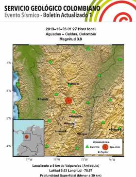 Tembló en Aguadas (Caldas)