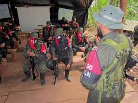 Foto | Colprensa | LA PATRIA  El presidente Iván Duque afirma que grupos armados ilegales como el Eln son responsables del asesi