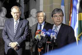  La confirmación del encuentro se dio durante la visita a Washington del canciller colombiano, Carlos Holmes Trujillo, quien se 