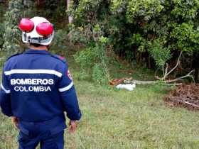 En este sitio quedó el cuerpo del campesino.