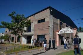 Club San Martín donde se realiza el velatorio del fallecido futbolista argentino Emiliano Sala 