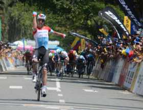 Bob Jungels ganó la cuarta etapa del Tour Colombia 2.1 y el nuevo líder