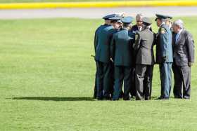 Foto | Colprensa | LA PATRIA  Los señalados son el jefe del Comando de Apoyo de Contrainteligencia, general Eduardo Quiroz; el s