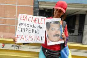 Simpatizantes chavistas rechazaron el informe sobre derechos humanos presentado por la comisionada para los DDHH de la ONU, Mich
