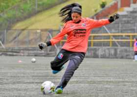 Jéssica Callejas, una de las ocho jugadoras nacionales que reforzaron al Once Caldas para afrontar la Liga Femenina. El equipo d