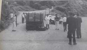 El accidente en el que murió uno de los hermanos Montes Serna y otro resultó herido.