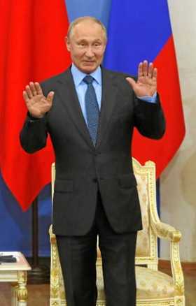 Vladímir Putin se burló de la autoproclamación de Juan Guaidó como presidente de Venezuela.