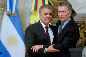 El presidente de Colombia, Iván Duque y su homólogo de Argentina, Mauricio Macri, defienden la convergencia entre la Alianza del