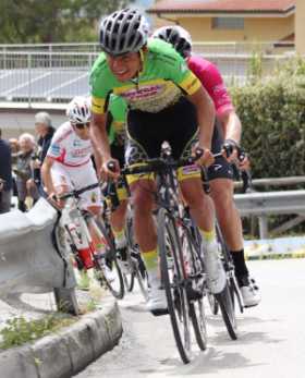 Daniel Largo, caldense destacado en las carreteras colombianas, que ahora correrá el Giro de Italia Sub-23. 
