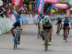 Carlos Alzate, del GW Shimano, ganó la quinta etapa de la Vuelta a Colombia