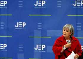 Foto | EFE | LA PATRIA  La presidenta de la Jurisdicción Especial para la Paz (JEP), Patricia Linares, capotea el escándalo del 