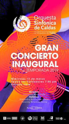 La Orquesta Sinfónica de Caldas regresa hoy con concierto en el Teatro Los Fundadores