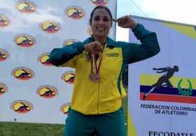 Dos bronces para la atleta caldense Dayana Mendieta en Bogotá