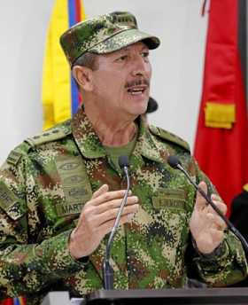 El comandante del Ejército Nacional, mayor general Nicacio de Jesús Martínez. 