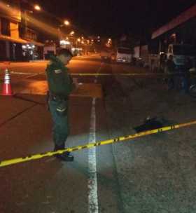 En este lugar fue el accidente.