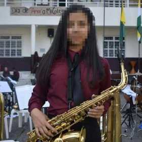 María José es alumna de la Banda Sinfónica Juvenil del municipio.