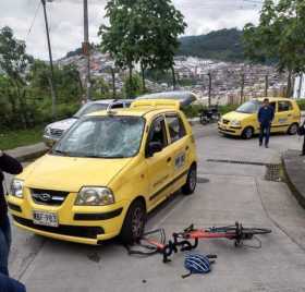 Ciclista caldense Yeison Rincón sufrió accidente de tránsito en Manizales
