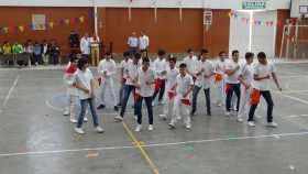 Foto | Cortesía Semenor | LA PATRIA  Los estudiantes mostraron coreografías para honrar la celebración patronal.