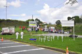 Caldense falleció en medio de las cruces en la vía entre Chinchiná y Santa Rosa (Risaralda) 