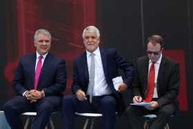 El presidente, Iván Duque, y el alcalde de Bogotá, Enrique Peñalosa, anunciaron la empresas ganadoras de la adjudicación del Met