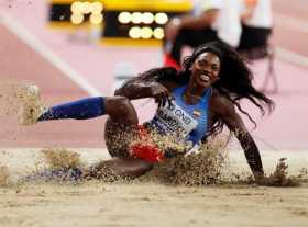 Caterine Ibargüen logra bronce en salto triple en Doha 2019