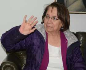 “Hacemos política sin plata, pero con ideas”, dice la senadora de la UP Aída Avella