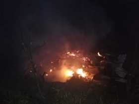 Incendio en la vereda Guacas, Manizales, consumió una casa