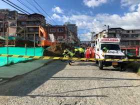 Dos obreros murieron en un deslizamiento en Campohermoso