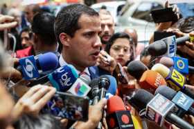 El presidente de la Asamblea Nacional, Juan Guaidó, negó conocer a los dos criminales colombianos de la banda Los Rastrojos con 