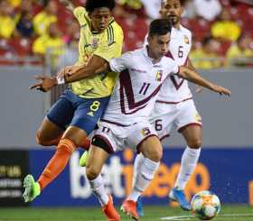 Yairo Moreno se destacó en el medio campo de la Selección Colombia por su acierto en el juego ofensivo. 
