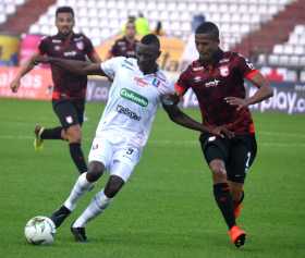 Once Caldas jugó un mal primer tiempo. En el segundo mejoró y no fue suficiente.