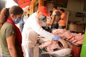 Hay pescado, pero pocos compradores por la cuarentena