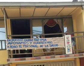 Habitantes del barrio Fátima salen en defensa del personal médico