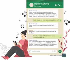 Radio Saracai, una emisora que transmite desde Whatsapp