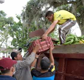 Campesinos de 13 veredas de Salamina donaron seis toneladas de alimentos