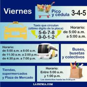 Así rige el pico y cédula, hoy en Manizales 