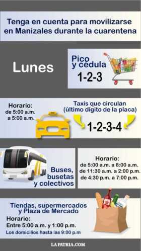 Pico y cédula este lunes en Manizales