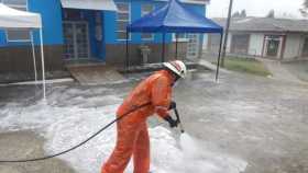 Bomberos Aguadas apoya vigilancia y fumigación 