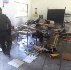 Así encontraron la escuela rural Antonio Nariño, esta semana, en visita de la Policía y el docente.
