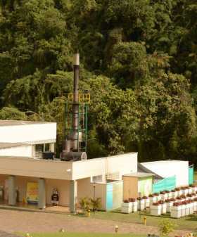 Emisión de ceniza en el crematorio de Jardines de la Esperanza. 