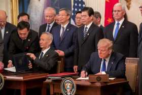 EE.UU. y China sellan primera fase del acuerdo comercial